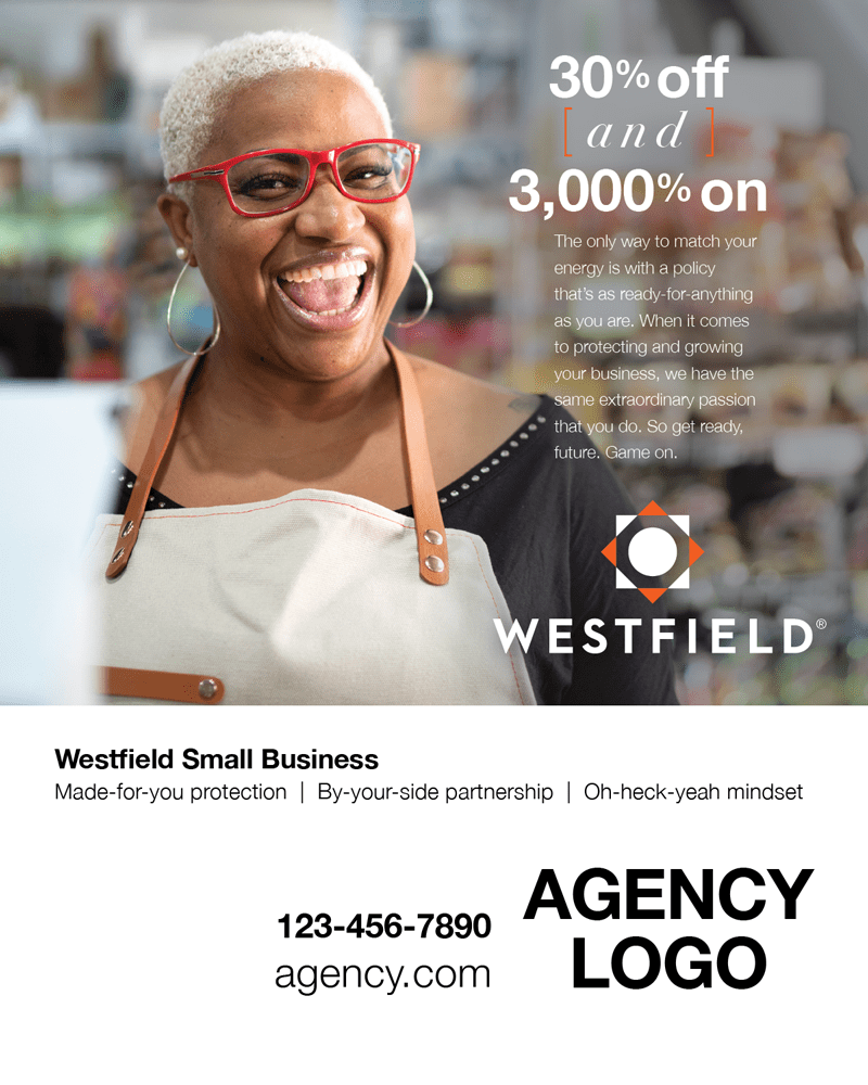 Westfield Retail 3000 Percent On Print Ad