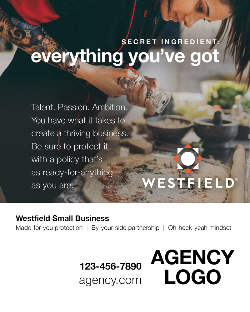 Westfield Hospitality Everything You've Got print ad