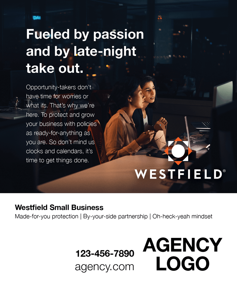 Westfield Small Business Office Fueled By Passion Print Ad