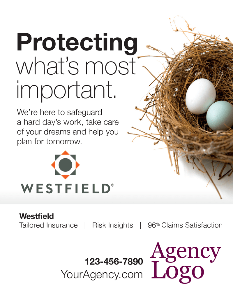 Bird Nest Westfield Protecting Print Ad