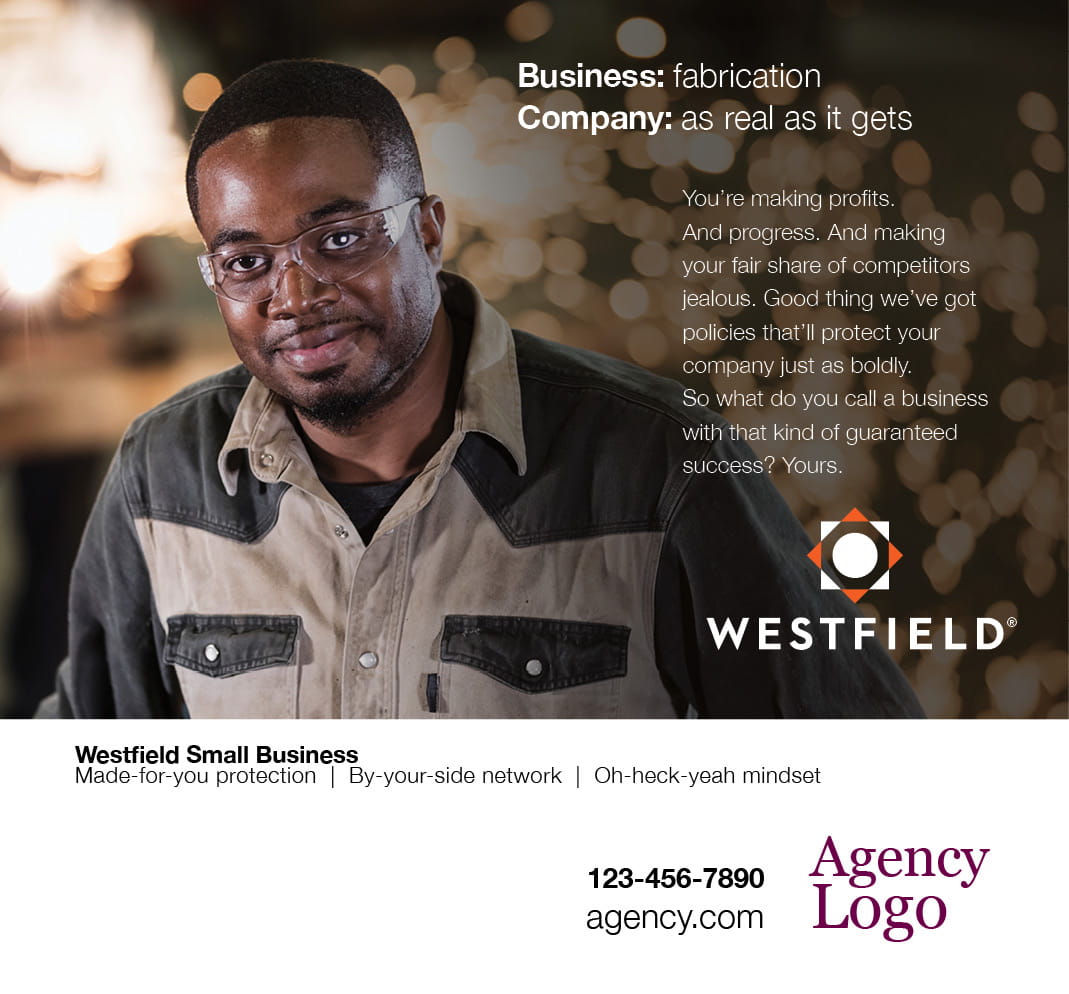 Westfield Small Business Manufacturing Real As It Gets Print Ad